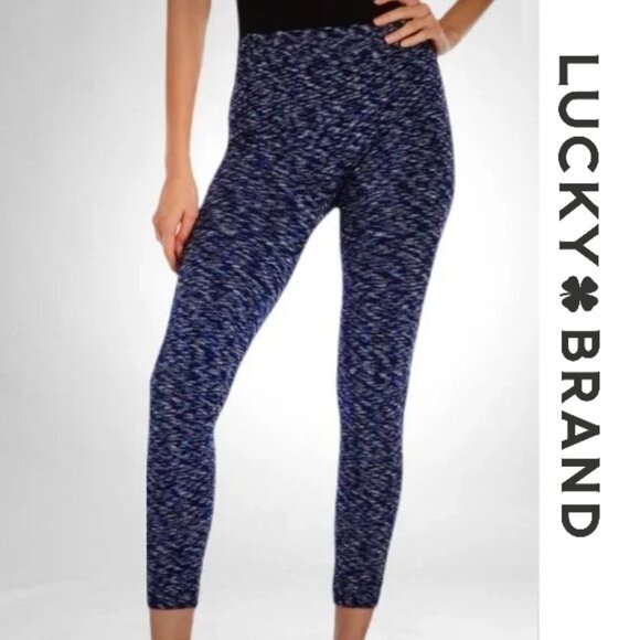 Lucky Brand | Fleece Lined Space Dye Seamless Base Layer Leggings | Size Large - Picture 1 of 8